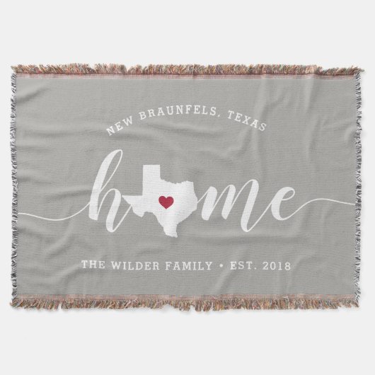 Texas Home State Persoonlijk Deken (Voorkant)