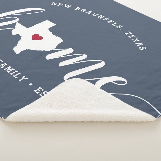 Texas Home State Persoonlijk Sherpa Deken (3/4)