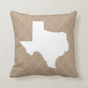 Texas Home State Quatrefoil Sierkussen
