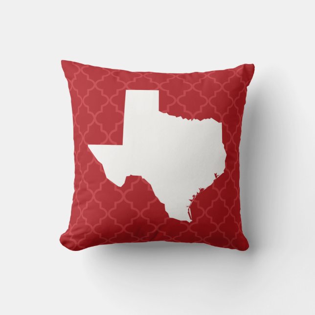 Texas Home State Quatrefoil Sierkussen (Voorkant)