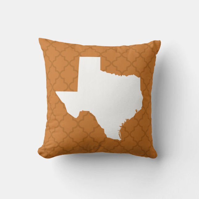 Texas Home State Quatrefoil Sierkussen (Voorkant)