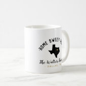 Texas Home Sweet Home Familie Monogram Mok (Voorkant rechts)