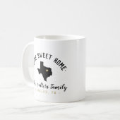 Texas Home Sweet Home Familie Monogram Mok (Voorkant links)