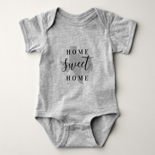 Texas Home Sweet Home State T-shirt (Voorkant)