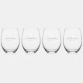 Texas Home Sweet Home Wijnglas Zonder Voet (Achterkant)