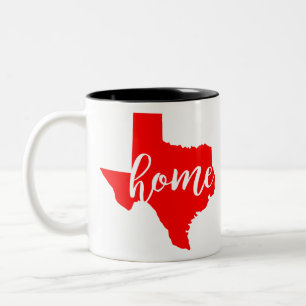 Texas Home #USAPatriotGraphics ©WhiteTigerLLC.Com Tweekleurige Koffiemok
