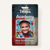 Texas Homeschool ID Badge (Voorkant)