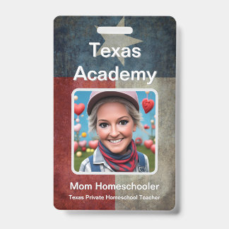 Texas Homeschool ID-badge Badge