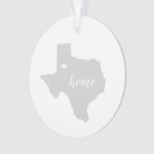 Texas Hometown Personalized Ornament (voorkant)