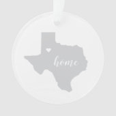 Texas Hometown Personalized Ornament (voorkant)