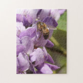 Texas Honey Bee | Paarse bergLaurel-ventilator Legpuzzel (Verticaal)
