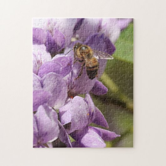 Texas Honey Bee | Paarse bergLaurel-ventilator Legpuzzel (Verticaal)