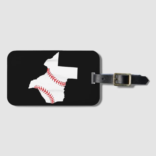 Texas Honkbal Staat grappig Texas Honkbal Bagagelabel (Voorkant (horizontaal))