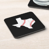 Texas Honkbal Staat grappig Texas Honkbal Bier Onderzetter (Linkerzijde)