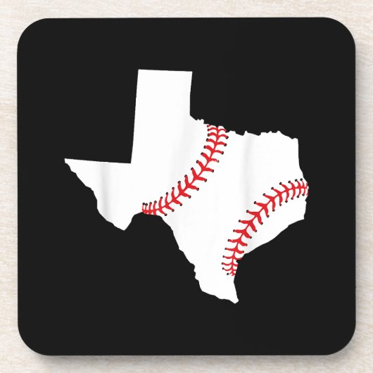 Texas Honkbal Staat grappig Texas Honkbal Bier Onderzetter (Voorkant)