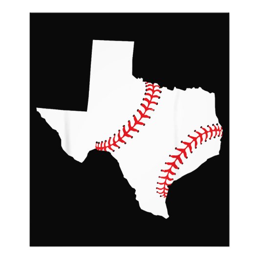 Texas Honkbal Staat grappig Texas Honkbal  Foto Afdruk (Voorkant)