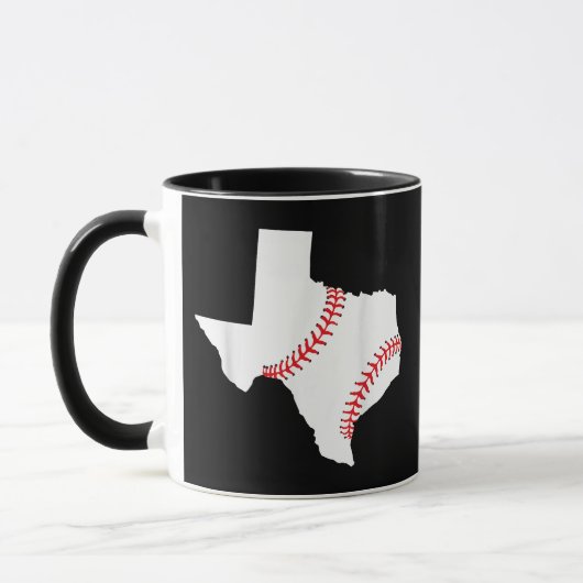 Texas Honkbal Staat grappig Texas Honkbal Mok (Links)