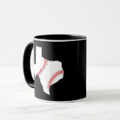 Texas Honkbal Staat grappig Texas Honkbal Mok (Voorkant links)