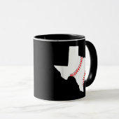 Texas Honkbal Staat grappig Texas Honkbal Mok (Voorkant rechts)