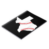 Texas Honkbal Staat grappig Texas Honkbal Notitieboek (Linkerzijde)
