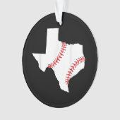 Texas Honkbal Staat grappig Texas Honkbal Ornament (voorkant)