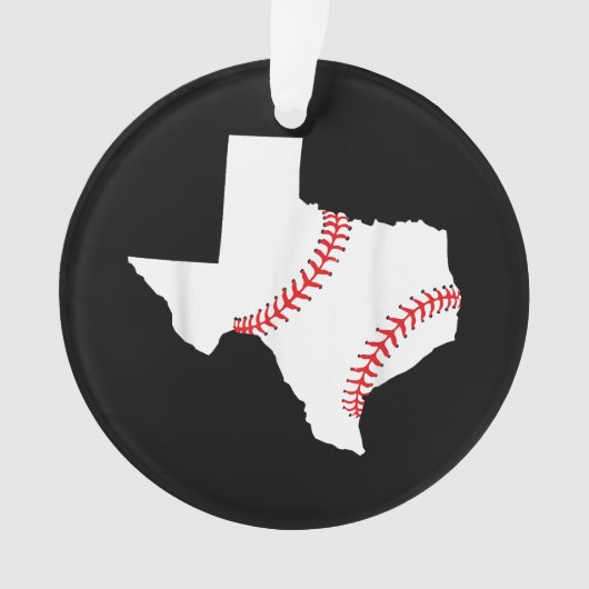 Texas Honkbal Staat grappig Texas Honkbal Ornament (voorkant)