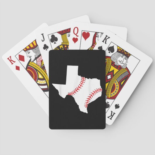 Texas Honkbal Staat grappig Texas Honkbal Pokerkaarten (Achterkant)
