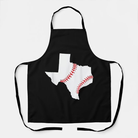 Texas Honkbal Staat grappig Texas Honkbal Schort (Voorkant)