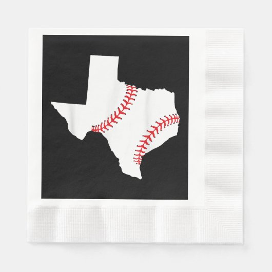 Texas Honkbal Staat grappig Texas Honkbal Servet (Voorkant)