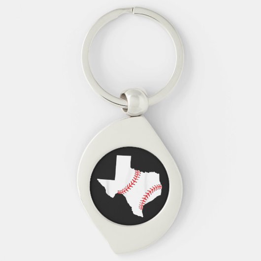 Texas Honkbal Staat grappig Texas Honkbal Sleutelhanger (Voorkant)