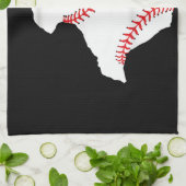 Texas Honkbal Staat grappig Texas Honkbal Theedoek (Gevouwen)