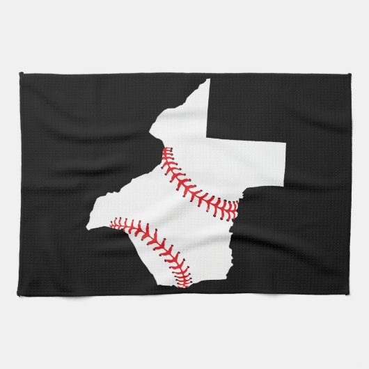 Texas Honkbal Staat grappig Texas Honkbal Theedoek (Horizontaal)