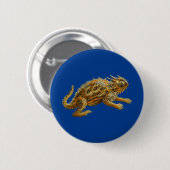 Texas Horned Lizard Ronde Button 5,7 Cm (Voorkant /achterkant)