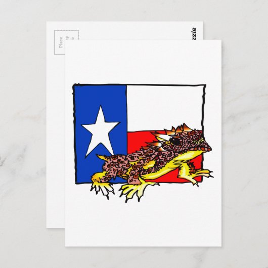 TEXAS HORNED TOAD BRIEFKAART (Voorkant / Achterkant)
