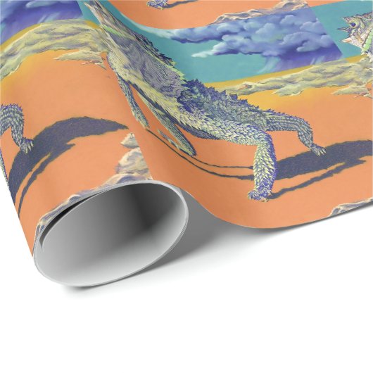 Texas Horny Toad Cadeaupapier (Rol Hoek)