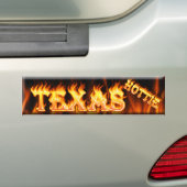 texas hottie bumpersticker (Op auto)