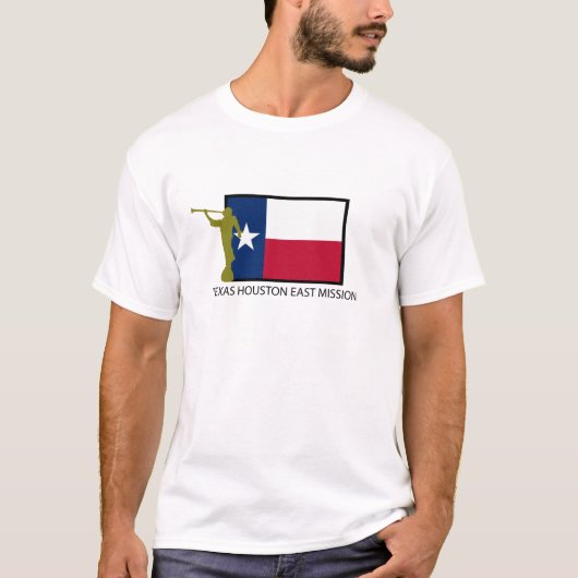 TEXAS HOUSTON EAST MISSIE LDS CTR T-SHIRT (Voorkant)