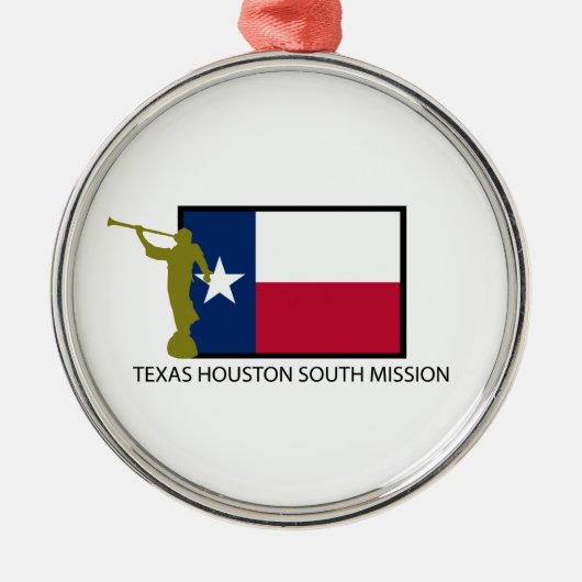 TEXAS HOUSTON SUOTH MISSIE LDS CTR METALEN ORNAMENT (Voorkant)