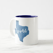 Texas Houtnerf Tweekleurige Koffiemok (Voorkant links)