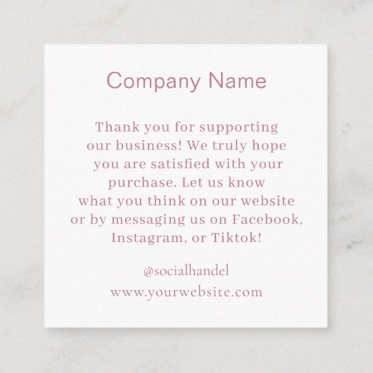 Texas Howdy Heart Ketting Sieraden Display Kaart (Achterkant)