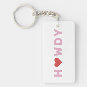 Texas Howdy Heart Sleutelhanger