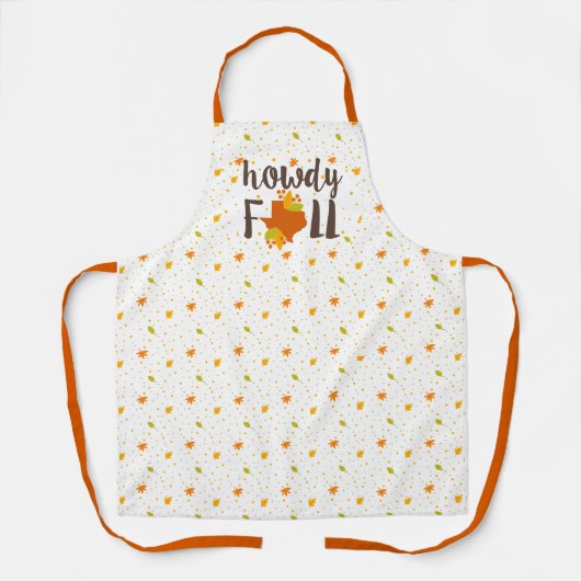Texas Howdy Herfst Schort (Voorkant)