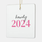 Texas Howdy Keramisch Ornament (Links)