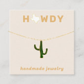 Texas Howdy Oorbel Sieraden Display Kaart