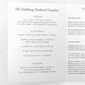Texas Huwelijks Verwelkomingsbrief & Reisprogramma Drieluik Programma (Binnenzijde eerst)