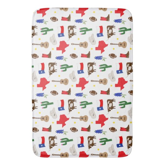 Texas Icons Badmat (Voorkant Verticaal)