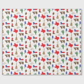 Texas Icons Cadeaupapier (Vlak)