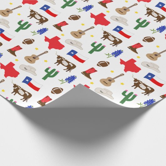 Texas Icons Cadeaupapier (Hoek)
