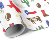 Texas Icons Cadeaupapier (Rol Hoek)