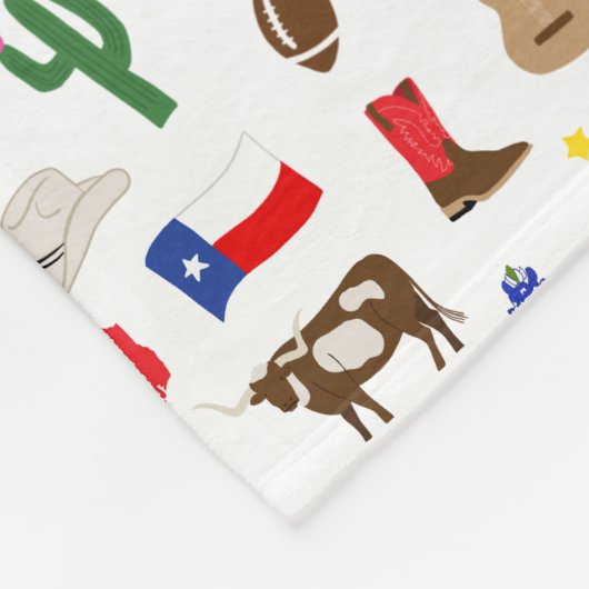 Texas Icons Fleece Deken (Hoek)